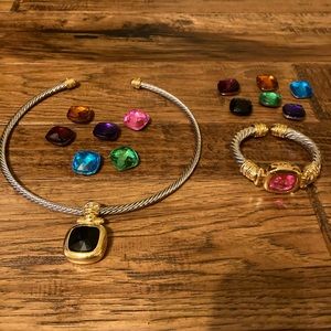 Joan Rivers Choker & Bracelet set